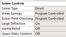 Solver Controls