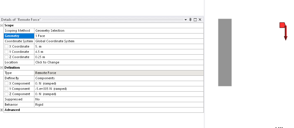 Remote force settings