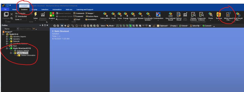 Ansys Input File