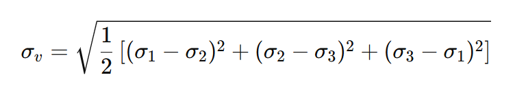 von Mises Stress Formula